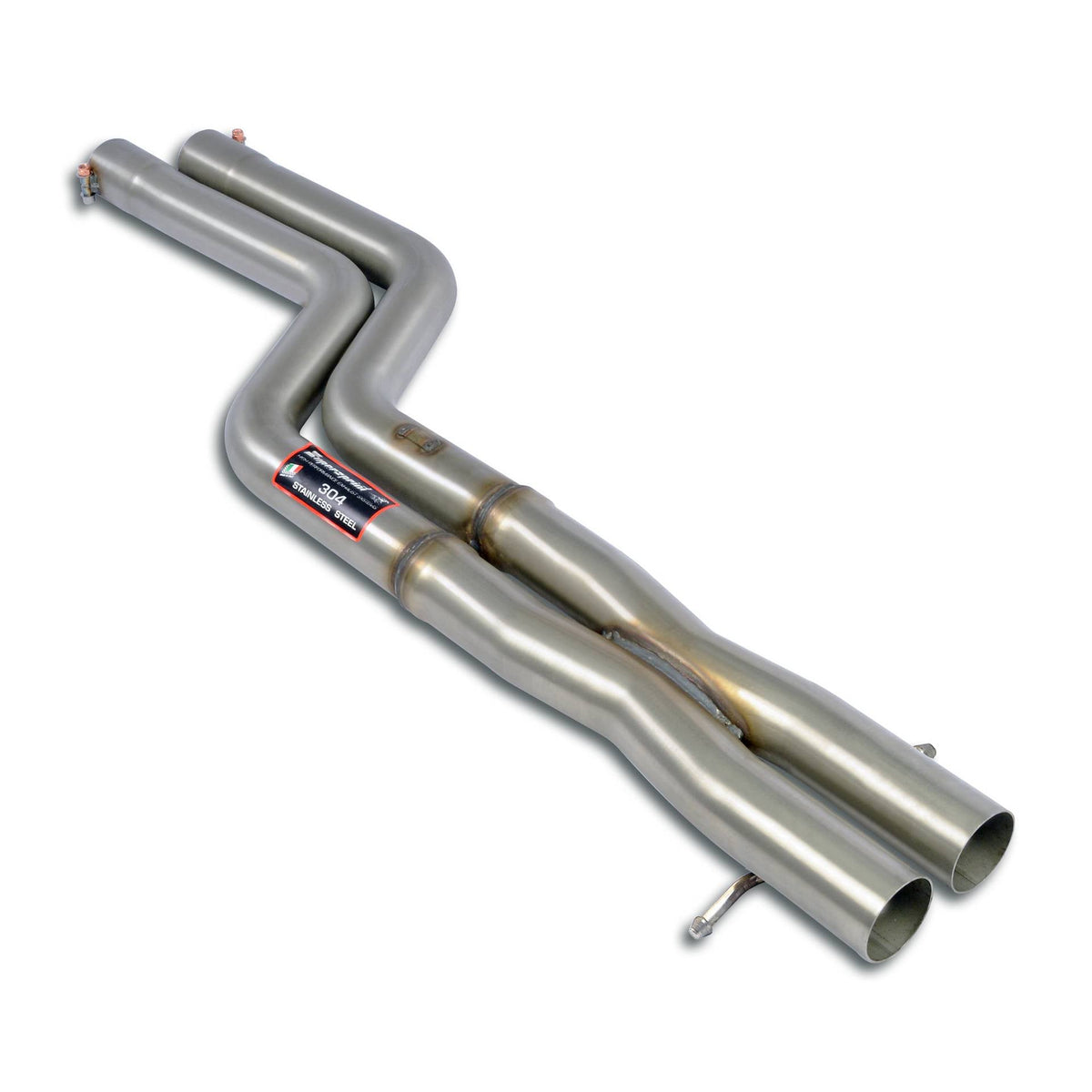 Tuyaux Front sections Droite - Gauche + "X-Pipe" Supersprint pour BMW E46/5 325ti Compact (Pour conversion moteur N51 / N52 / N52N / N53) - MS accessoires Auto