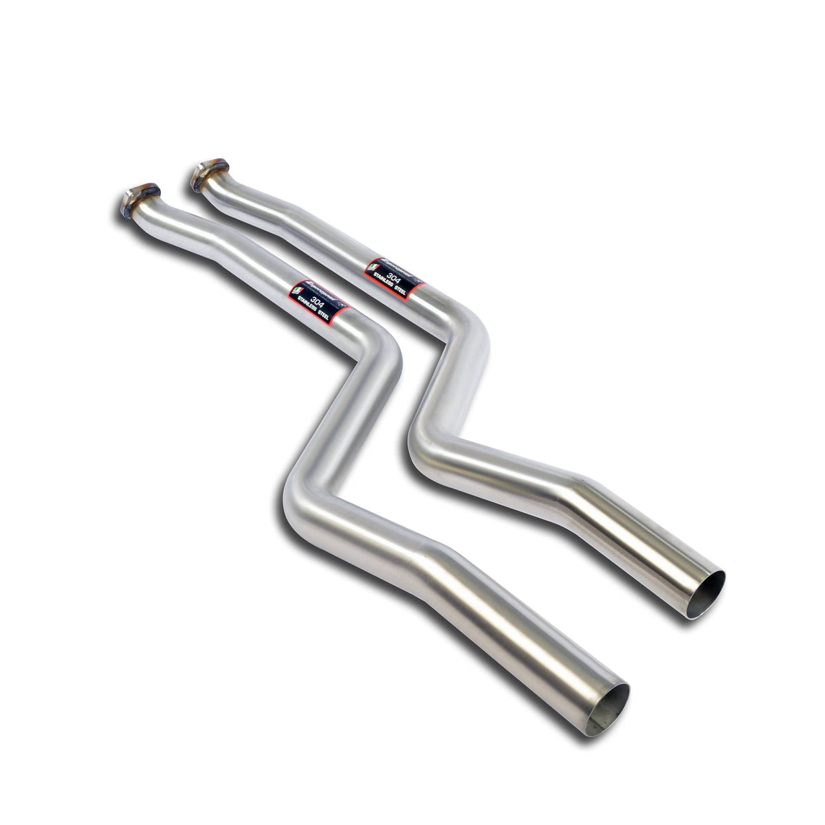 Tubes avant (suppression de catalyseur) Droit + Gauche Supersprint pour BMW E46/5 325ti Compact (Pour conversion moteur N54 Bi-Turbo) - MS accessoires Auto