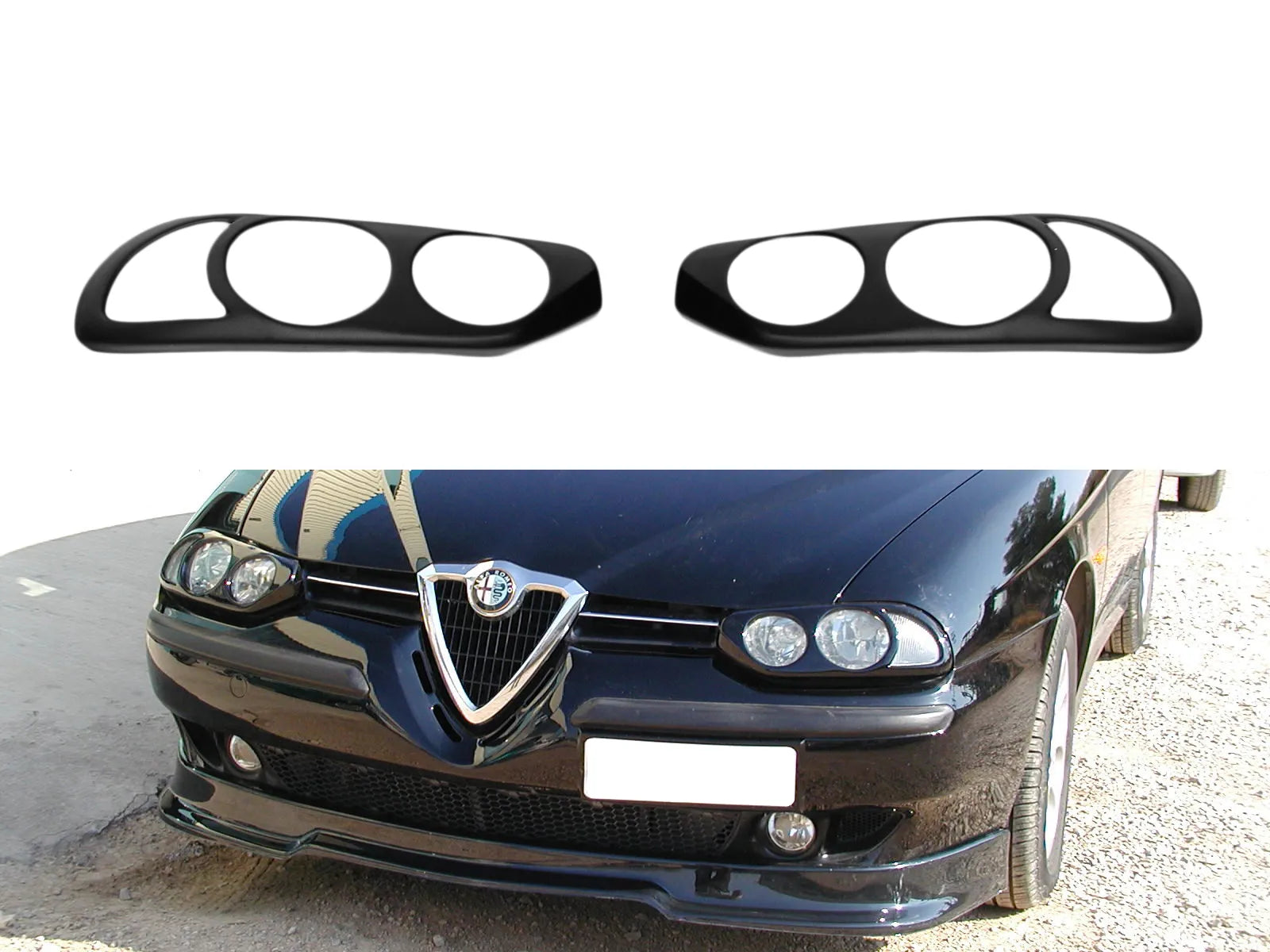 2 Headlight covers for Alfa Romeo 156