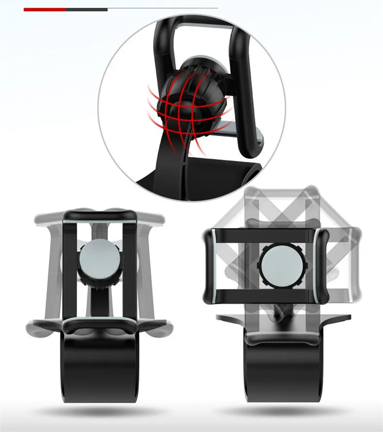Support de téléphone pour voiture pivotant à 360°, support universel pour téléphone portable, support de tableau de bord pour voiture, support fixe pour téléphone portable