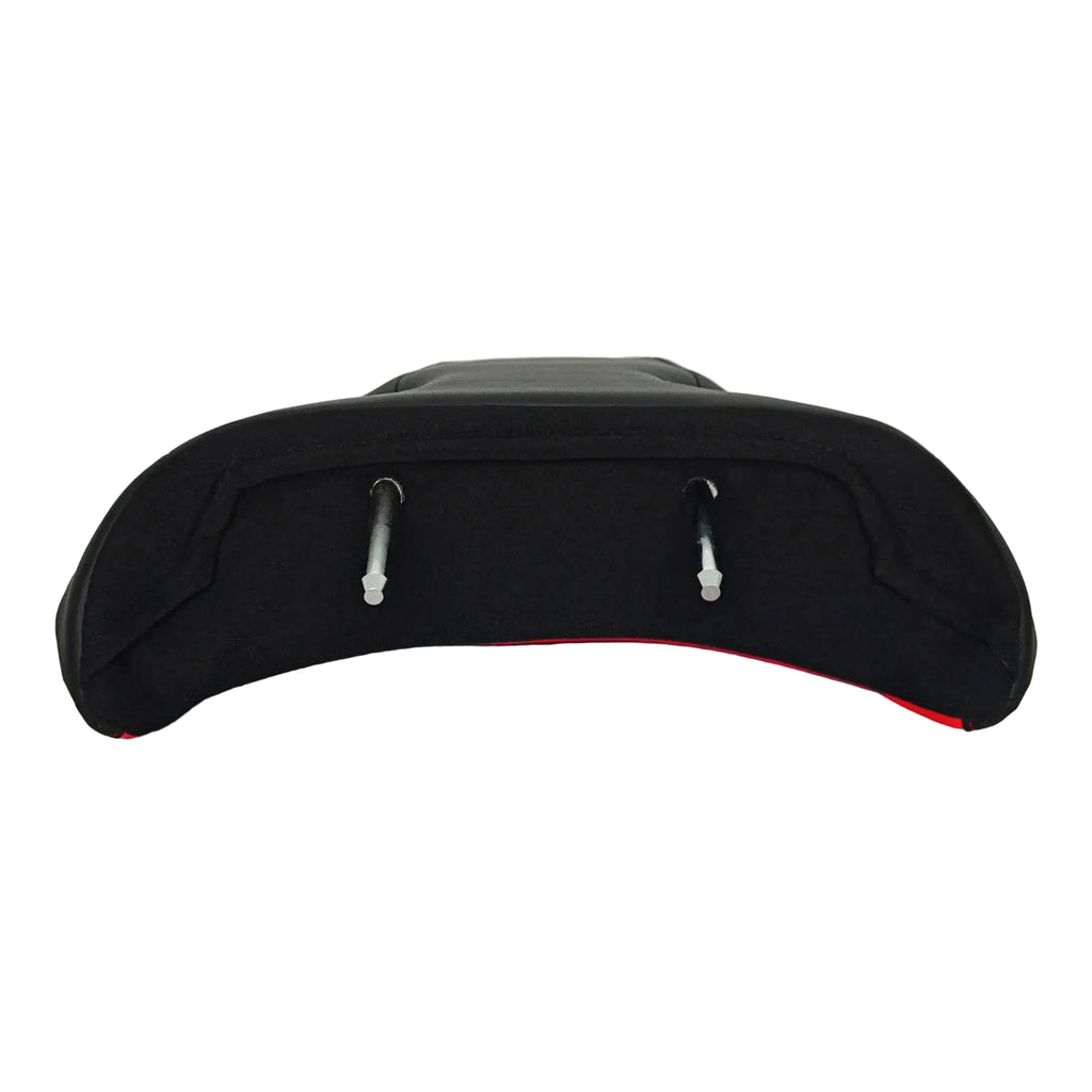 1 pair of racing seat headrests for original seats, "Plug & Play" type for Audi, BMW, Renault, Peugeot, Citroen, Alfa Romeo, Fiat, Ford, Honda, Hyundai, Mazda, Mercedes, Mini, Mitsubishi, Nissan, Opel,