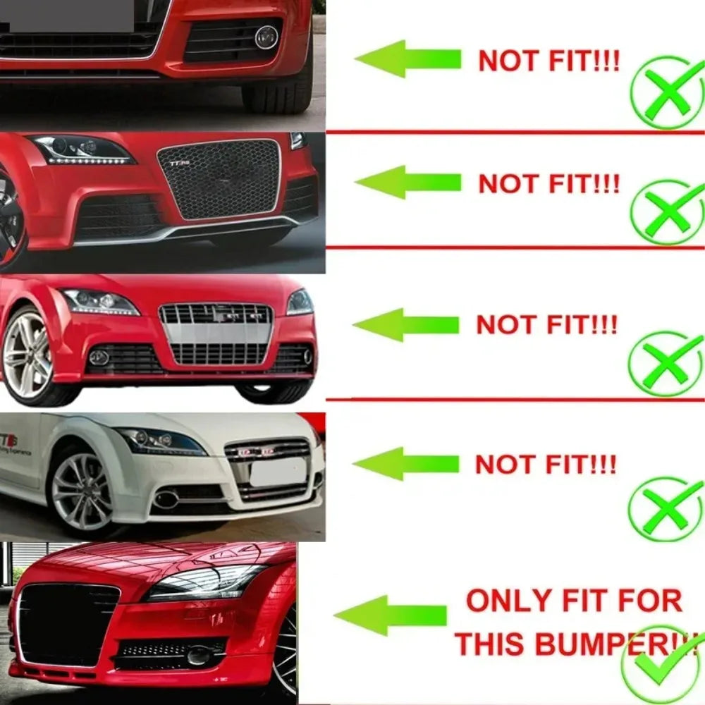Honeycomb fog light headlight grilles for Audi TT 8J (2006-2014) – Reference: 8J0807682