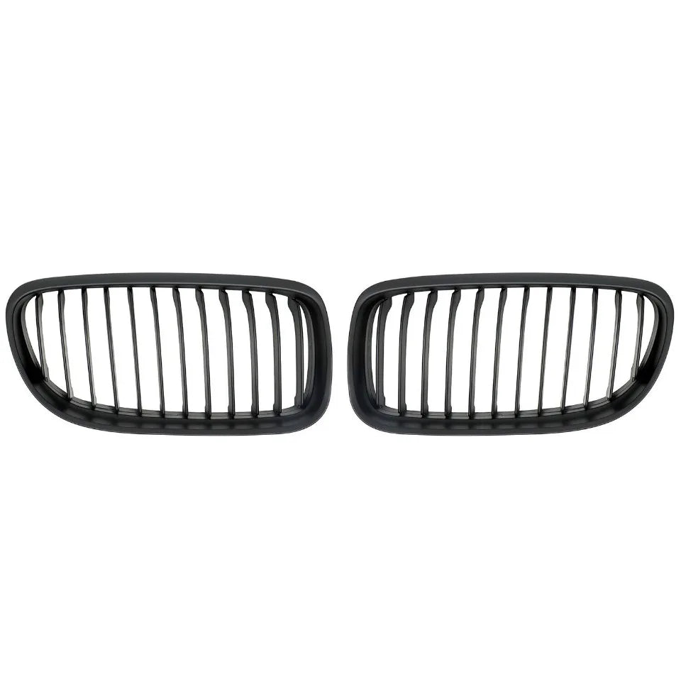 Calandre de course à double lamelle en Noire brillante pour pare chocs avant style « Diamonds » pour BMW Série 3 E90/E91 (2009-2012)