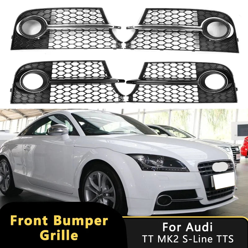 Grilles de phares antibrouillard en nid d'abeille pour Audi TT MK2 S-Line TTS 2011-2014
