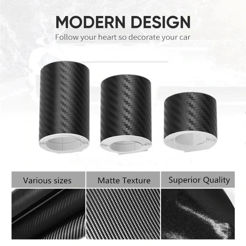 Bande de protection adhésive en nano - fibre de carbone ( matt ) pour intérieurs ou extérieurs de voiture – Film de protection à poser soi - même, imperméable pour Audi, BMW, Renault, Peugeot, Citroen, Alfa romeo, Fiat - MS accessoires Auto
