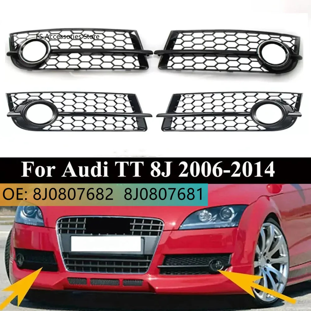 Honeycomb fog light headlight grilles for Audi TT 8J (2006-2014) – Reference: 8J0807682