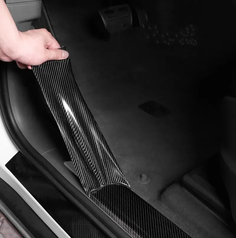 Bande de protection adhésive en nano - fibre de carbone ( matt ) pour intérieurs ou extérieurs de voiture – Film de protection à poser soi - même, imperméable pour Audi, BMW, Renault, Peugeot, Citroen, Alfa romeo, Fiat - MS accessoires Auto