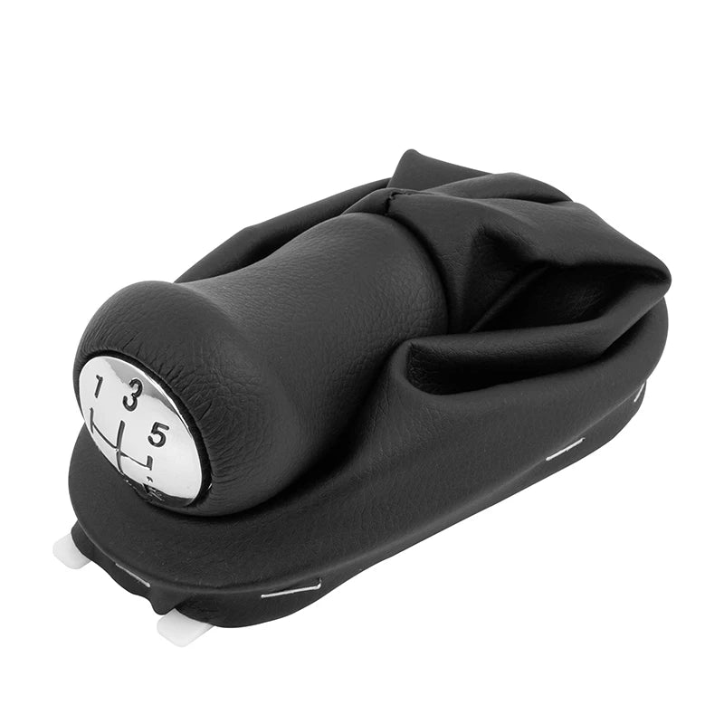 Pommeau de levier de vitesses à 5 rapports avec soufflet de protection pour Renault Clio 2, Clio 3, Mégane 2, Scénique 2, Kangoo - MS accessoires Auto