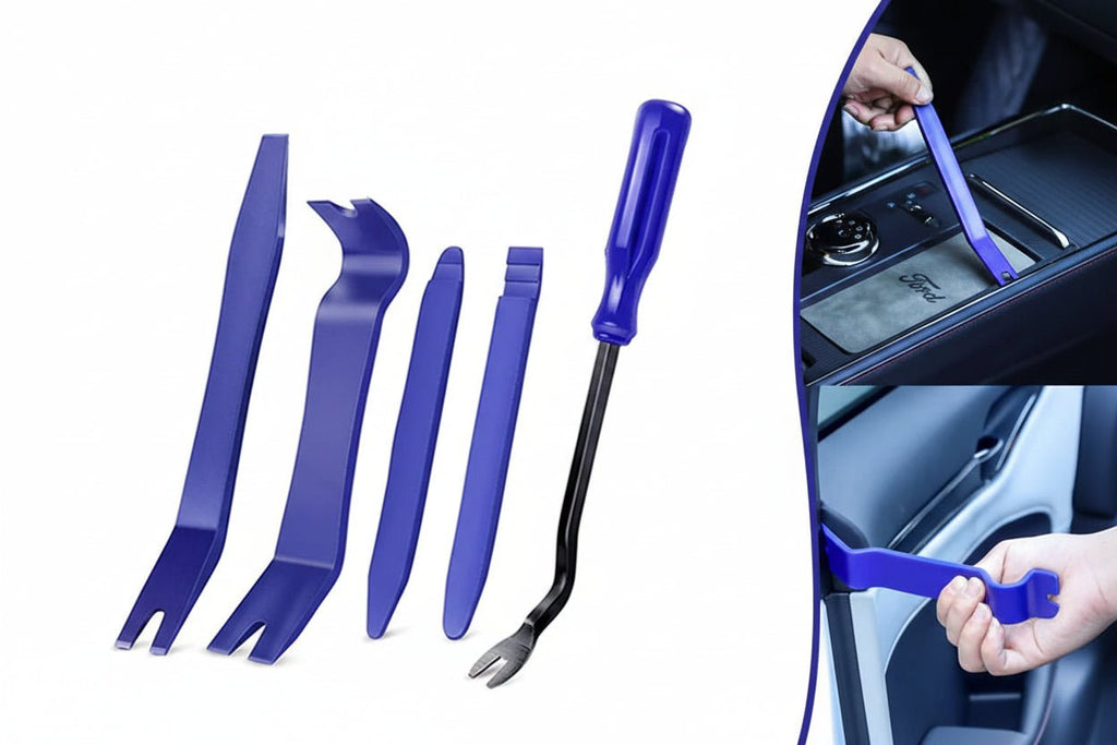 Kit d'outils pour le démontage d'accessoires automobiles pour Audi, BMW, Renault, Peugeot, Citroen, Alfa romeo, Fiat, Ford, Honda, Hyundai, Mazda, Mercedes, Mini, Mitsubishi, Nissan, Opel, Porsche, Toyota, Volkswagen, Seat - MS accessoires Auto