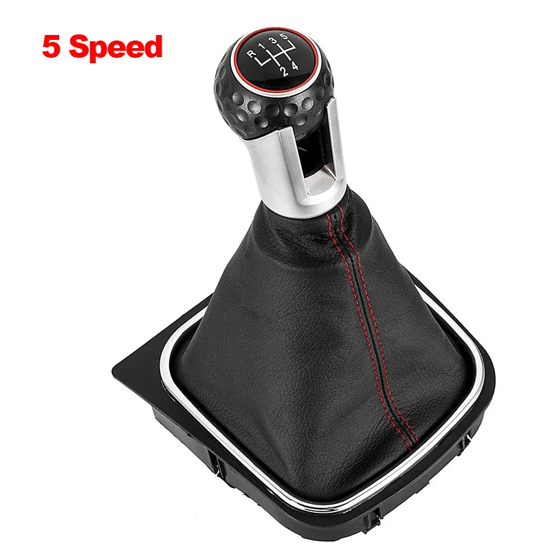 Pommeau de levier de vitesses avec soufflet de protection pour Volkswagen Golf 5 MK5, R32, GTD, GTI, Golf 6 MK6, R20 (2004-2013)