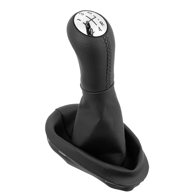 Pommeau de levier de vitesses à 5 rapports avec soufflet de protection pour Renault Clio 2, Clio 3, Mégane 2, Scénique 2, Kangoo - MS accessoires Auto