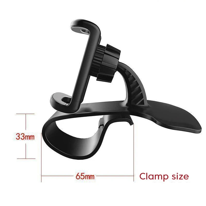 Support de téléphone pour voiture pivotant à 360°, support universel pour téléphone portable, support de tableau de bord pour voiture, support fixe pour téléphone portable