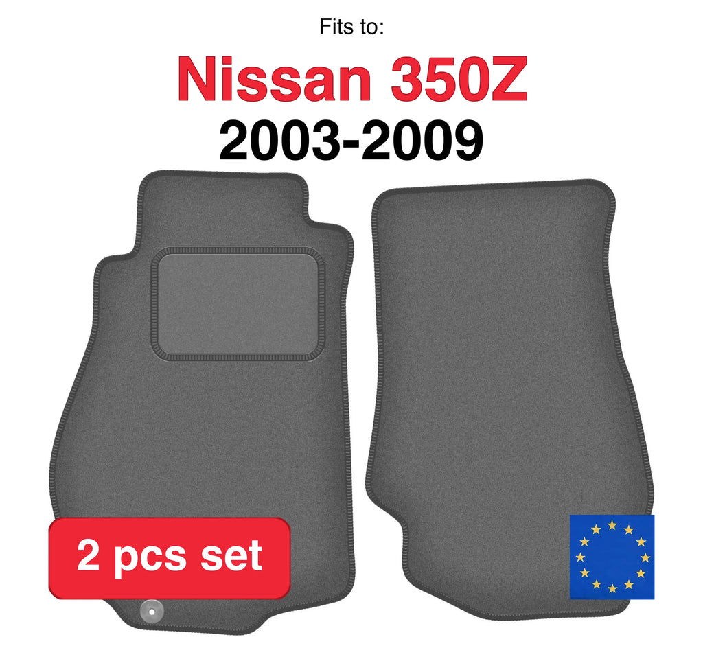 2 Velours-Fußmatten für Nissan 350Z Coupé Z33 (2003 - 2009)