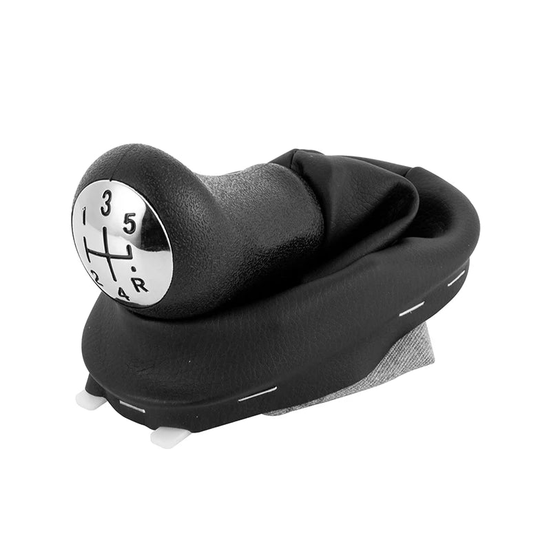 Pommeau de levier de vitesses à 5 rapports avec soufflet de protection pour Renault Clio 2, Clio 3, Mégane 2, Scénique 2, Kangoo - MS accessoires Auto