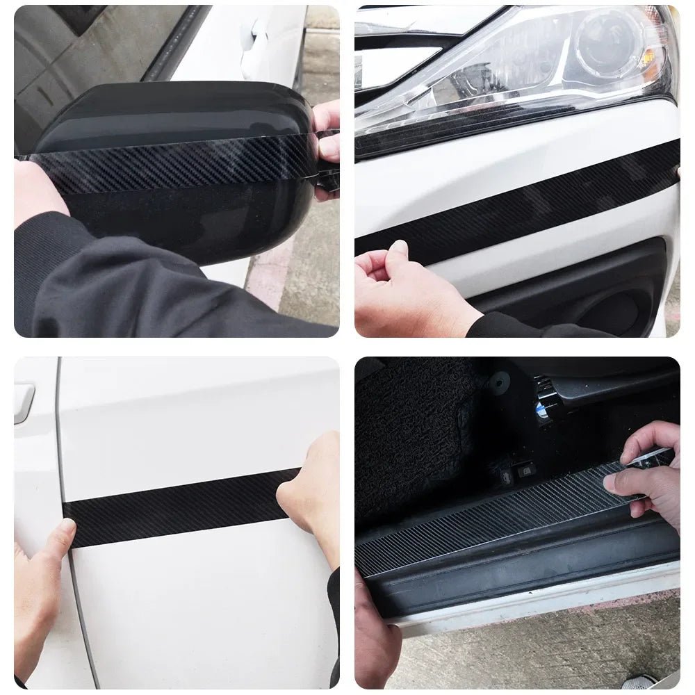Bande de protection adhésive en nano - fibre de carbone ( matt ) pour intérieurs ou extérieurs de voiture – Film de protection à poser soi - même, imperméable pour Audi, BMW, Renault, Peugeot, Citroen, Alfa romeo, Fiat - MS accessoires Auto