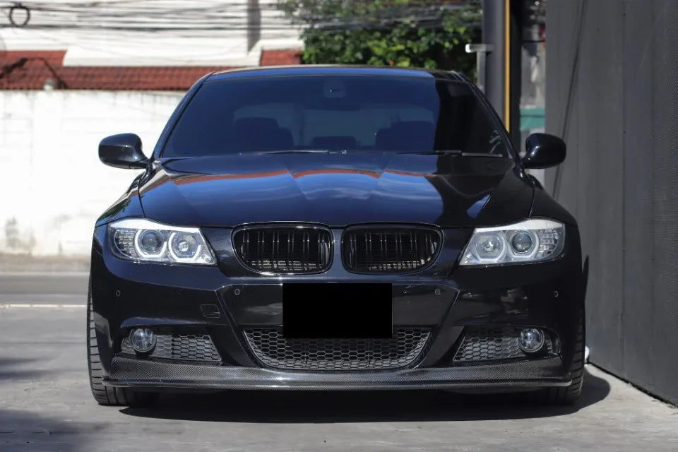 Calandre de course à double lamelle en Noire brillante pour pare chocs avant style « Diamonds » pour BMW Série 3 E90/E91 (2009-2012)