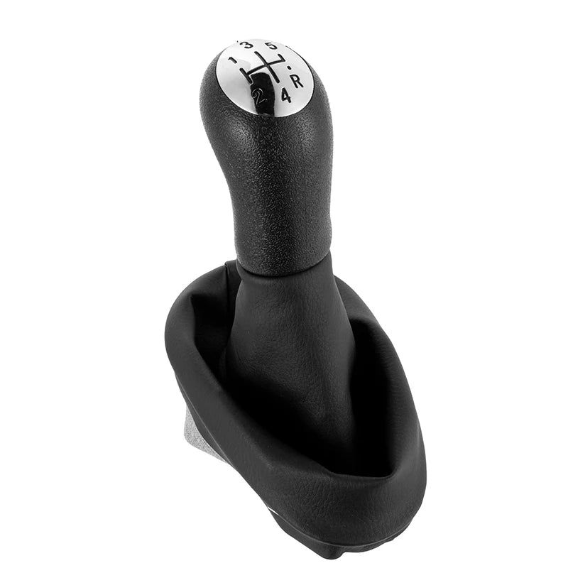 Pommeau de levier de vitesses à 5 rapports avec soufflet de protection pour Renault Clio 2, Clio 3, Mégane 2, Scénique 2, Kangoo - MS accessoires Auto