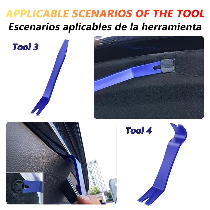 Kit d'outils pour le démontage d'accessoires automobiles pour Audi, BMW, Renault, Peugeot, Citroen, Alfa romeo, Fiat, Ford, Honda, Hyundai, Mazda, Mercedes, Mini, Mitsubishi, Nissan, Opel, Porsche, Toyota, Volkswagen, Seat - MS accessoires Auto
