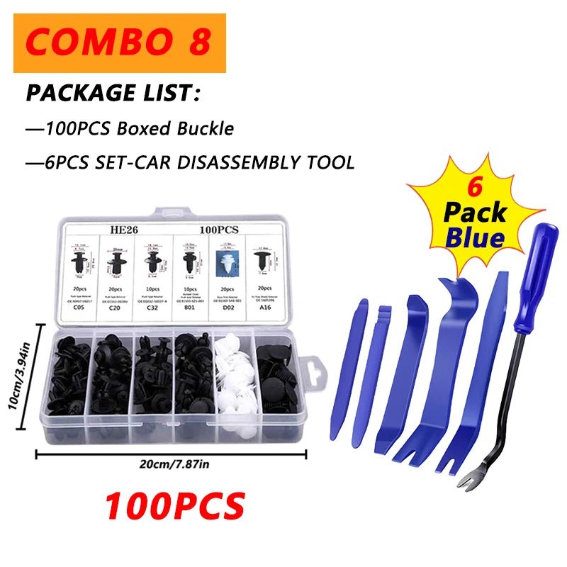 Kit d'outils pour le démontage d'accessoires automobiles pour Audi, BMW, Renault, Peugeot, Citroen, Alfa romeo, Fiat, Ford, Honda, Hyundai, Mazda, Mercedes, Mini, Mitsubishi, Nissan, Opel, Porsche, Toyota, Volkswagen, Seat - MS accessoires Auto