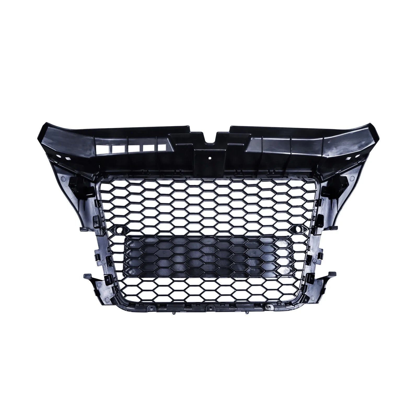 Glossy black honeycomb front bumper grille, S3 RS style, for Audi A3 8P (2008-2012)