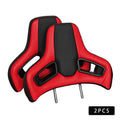 1 pair of racing seat headrests for original seats, "Plug & Play" type for Audi, BMW, Renault, Peugeot, Citroen, Alfa Romeo, Fiat, Ford, Honda, Hyundai, Mazda, Mercedes, Mini, Mitsubishi, Nissan, Opel,
