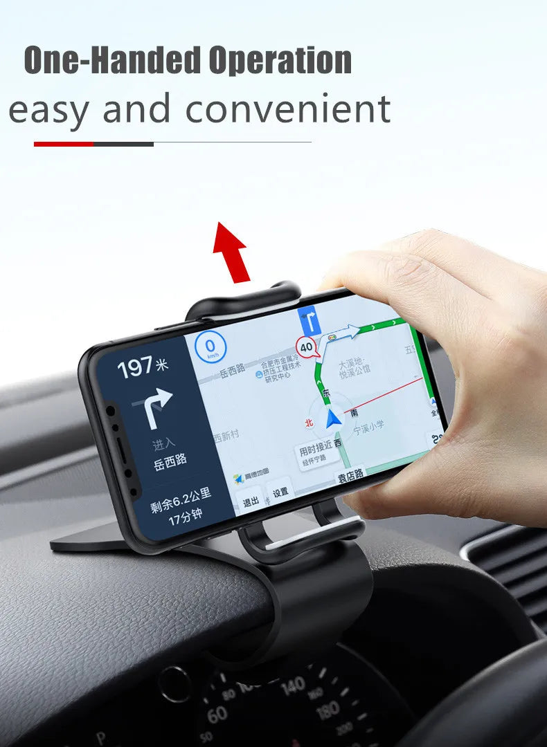 Support de téléphone pour voiture pivotant à 360°, support universel pour téléphone portable, support de tableau de bord pour voiture, support fixe pour téléphone portable