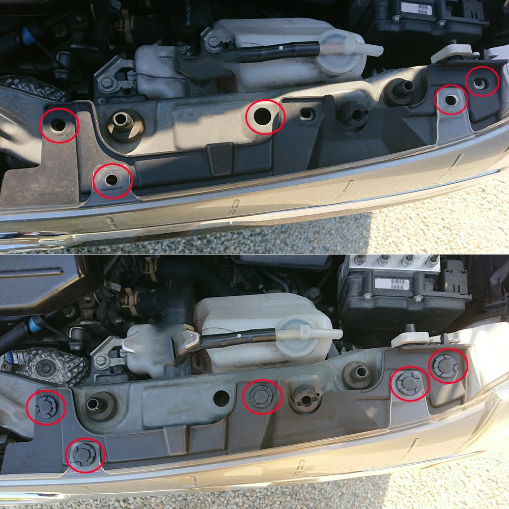 Rebites de fixação para revestimentos interiores e exteriores para Nissan 350Z Z33 e 370Z Z34 (2003-2014)