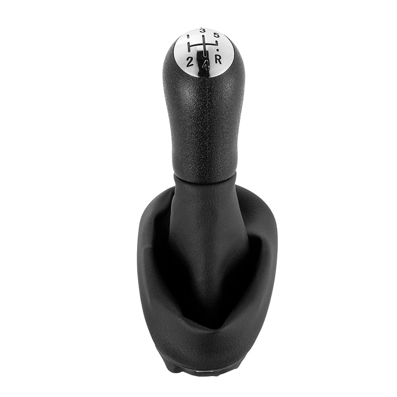 Pommeau de levier de vitesses à 5 rapports avec soufflet de protection pour Renault Clio 2, Clio 3, Mégane 2, Scénique 2, Kangoo - MS accessoires Auto