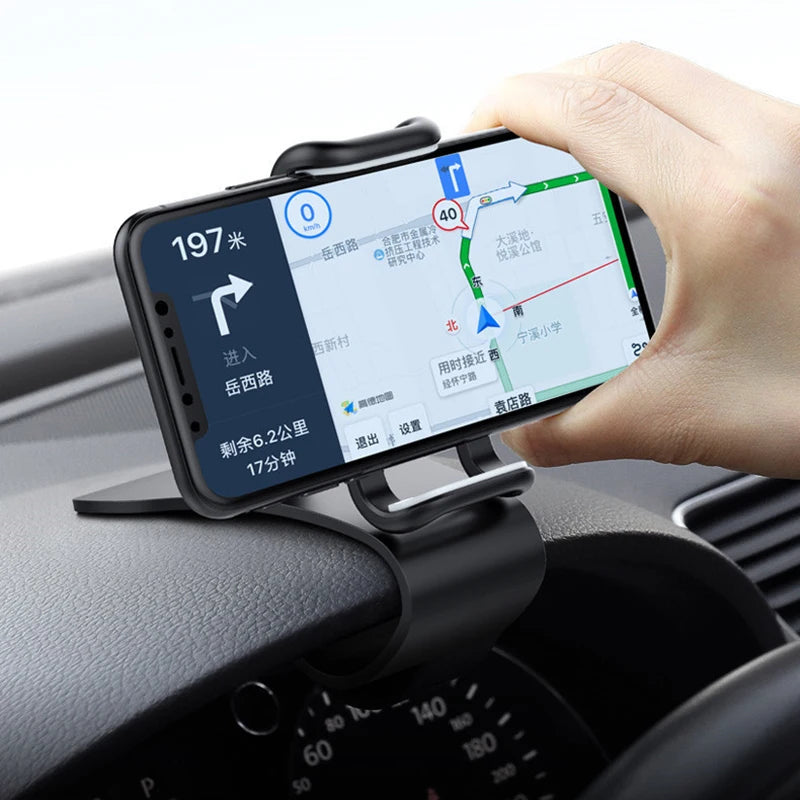 Obrotowy o 360° uchwyt na telefon do samochodu, uniwersalny uchwyt na telefon komórkowy, uchwyt na deskę rozdzielczą, stały uchwyt na telefon komórkowy