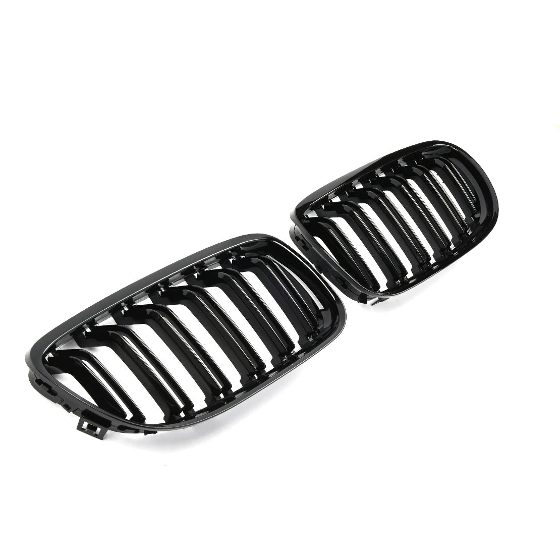 Calandre de course à double lamelle en Noire brillante pour pare chocs avant style « Diamonds » pour BMW Série 3 E90/E91 (2009-2012)