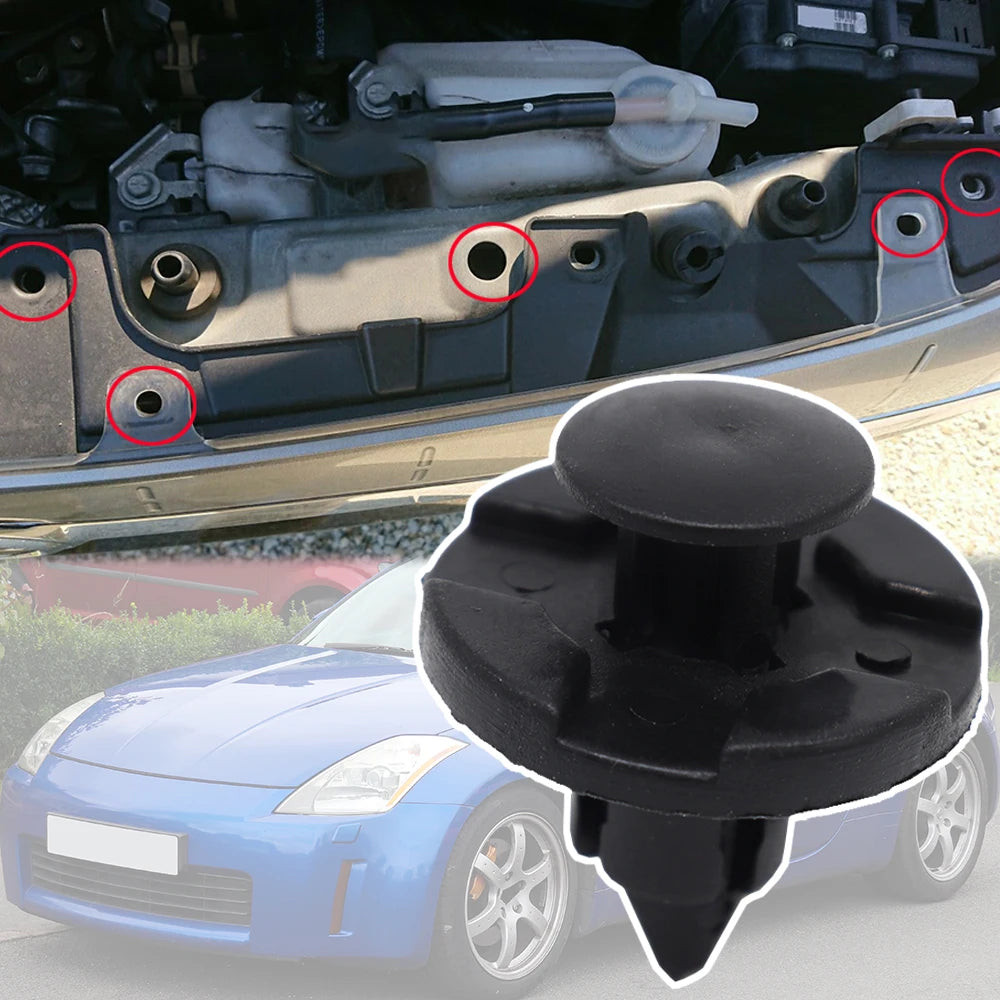 Rebites de fixação para revestimentos interiores e exteriores para Nissan 350Z Z33 e 370Z Z34 (2003-2014)