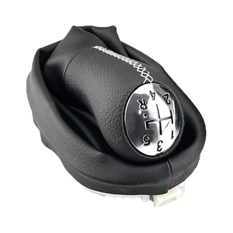 Pommeau de levier de vitesses à 5 rapports avec soufflet de protection pour Renault Clio 2, Clio 3, Mégane 2, Scénique 2, Kangoo - MS accessoires Auto