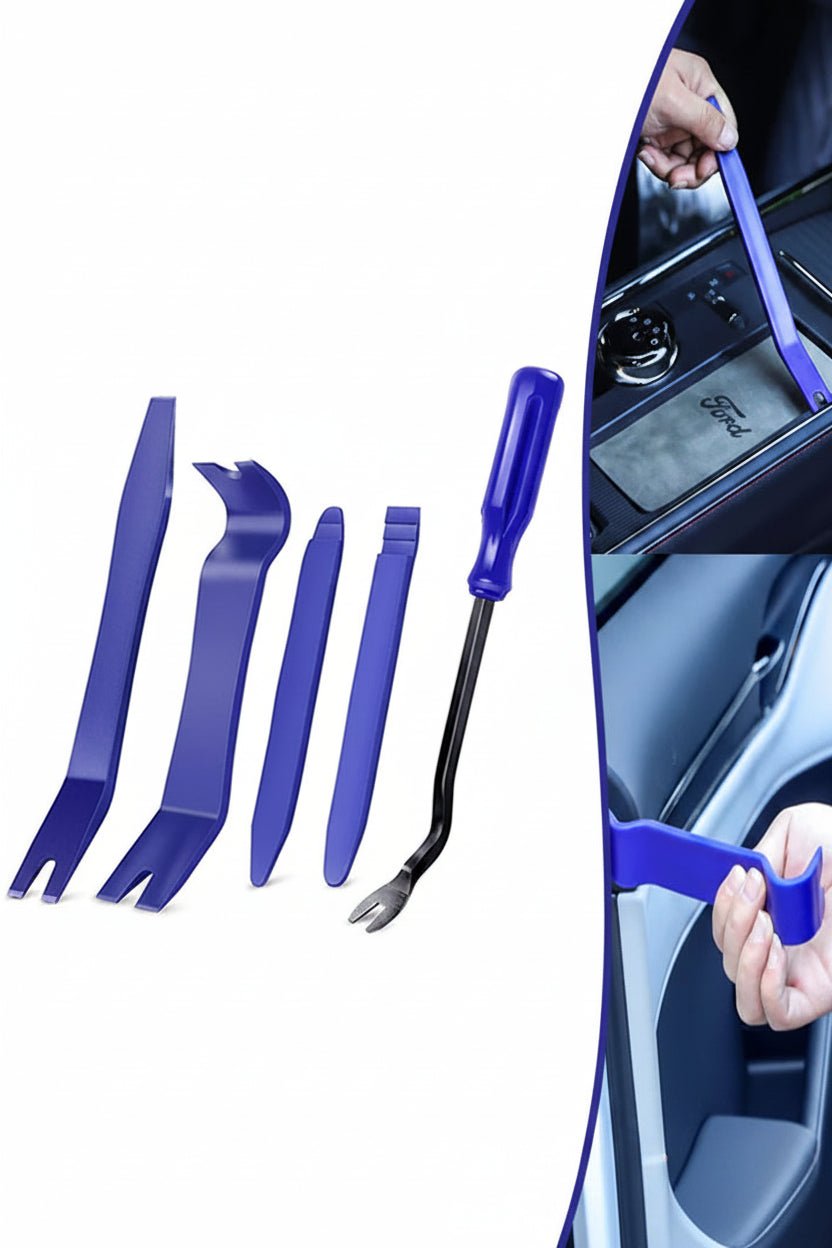 Kit d'outils pour le démontage d'accessoires automobiles pour Audi, BMW, Renault, Peugeot, Citroen, Alfa romeo, Fiat, Ford, Honda, Hyundai, Mazda, Mercedes, Mini, Mitsubishi, Nissan, Opel, Porsche, Toyota, Volkswagen, Seat - MS accessoires Auto