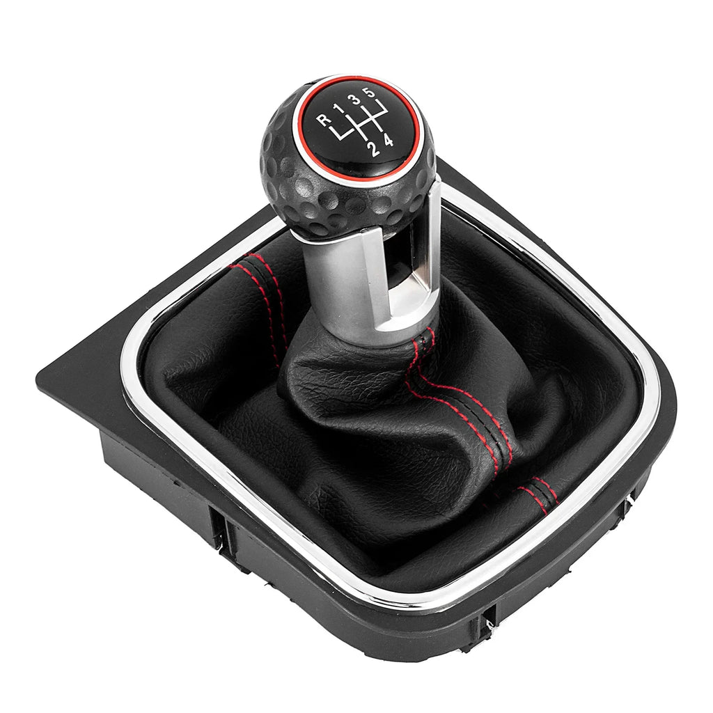 Gear shift knob with protective boot for Volkswagen Golf 5 MK5, R32, GTD, GTI, Golf 6 MK6, R20 (2004-2013)