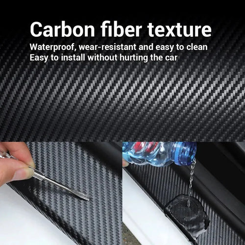 Bande de protection adhésive en nano - fibre de carbone ( matt ) pour intérieurs ou extérieurs de voiture – Film de protection à poser soi - même, imperméable pour Audi, BMW, Renault, Peugeot, Citroen, Alfa romeo, Fiat - MS accessoires Auto