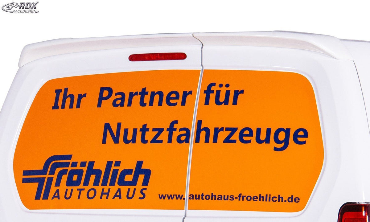Aileron de toit RDX pour CITROEN Berlingo, PEUGEOT Partner & Rifter, OPEL Combo, TOYOTA ProAce City portes battantes arrière - MS accessoires Auto