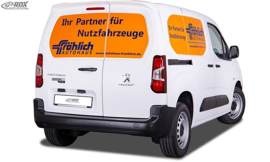 Aileron de toit RDX pour CITROEN Berlingo, PEUGEOT Partner & Rifter, OPEL Combo, TOYOTA ProAce City portes battantes arrière - MS accessoires Auto