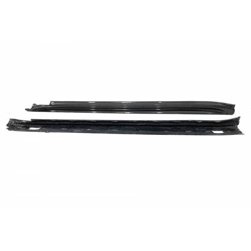 Bas de caisse Jeu de Jupes Porsche Panamera 971 Carbone - MS accessoires Auto