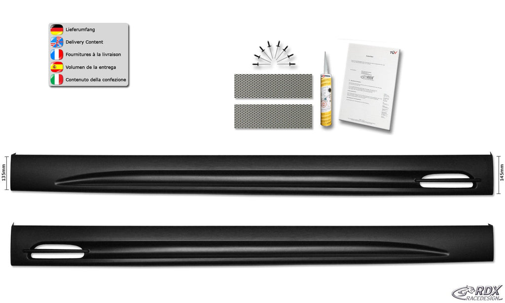 Bas de caisse RDX pour TOYOTA Auris E150 (2007-2012) "GT-Race" - MS accessoires Auto