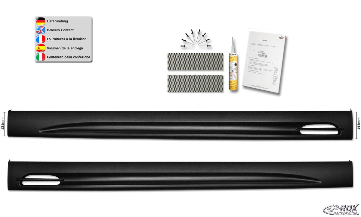 Bas de caisse RDX pour TOYOTA Auris E150 (2007-2012) "GT-Race" - MS accessoires Auto