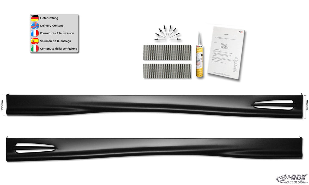 Bas de caisse RDX pour TOYOTA Auris E180 -2015 "GT4" - MS accessoires Auto