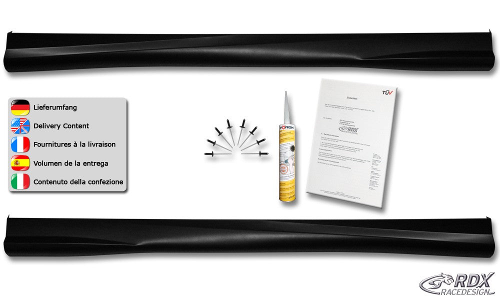 Bas de caisse RDX pour TOYOTA Avensis (T25) 2003-2009 "Turbo" - MS accessoires Auto