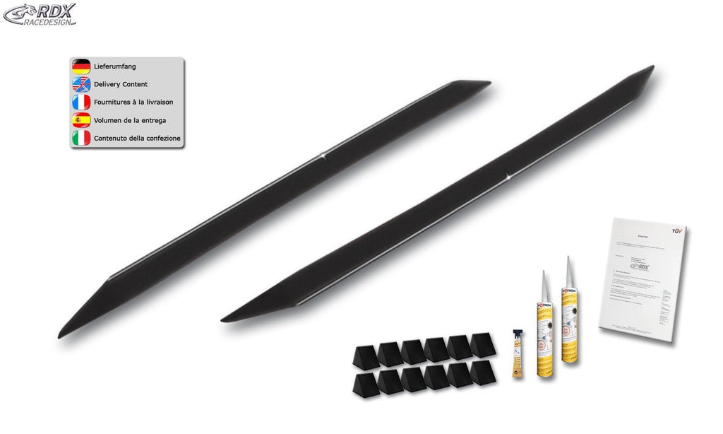 Rajouts de bas de caisse pour TOYOTA GT86 / SUBARU BRZ "Slim" Noir brillant - MS accessoires Auto