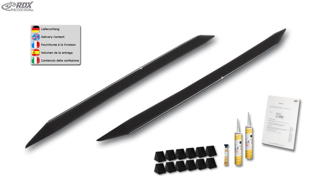 Rajouts de bas de caisse pour TOYOTA GT86 / SUBARU BRZ "Slim" Noir brillant - MS accessoires Auto