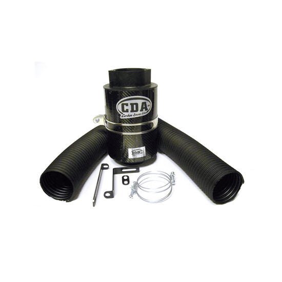 Boite à air carbone CDA BMC - 100 mm diamètre intérieur du col avec élément filtrant coton pour moteur V6 Cyl. & V8 - MS accessoires Auto