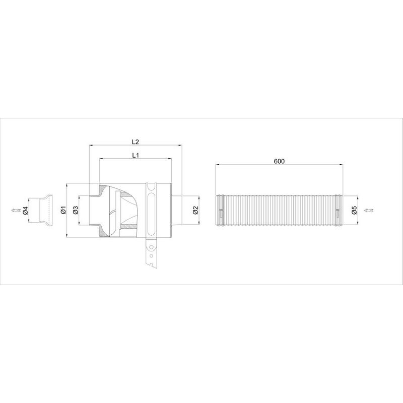 Boite à air carbone CDA BMC - 100 mm diamètre intérieur du col avec élément filtrant coton pour moteur V6 Cyl. & V8 - MS accessoires Auto