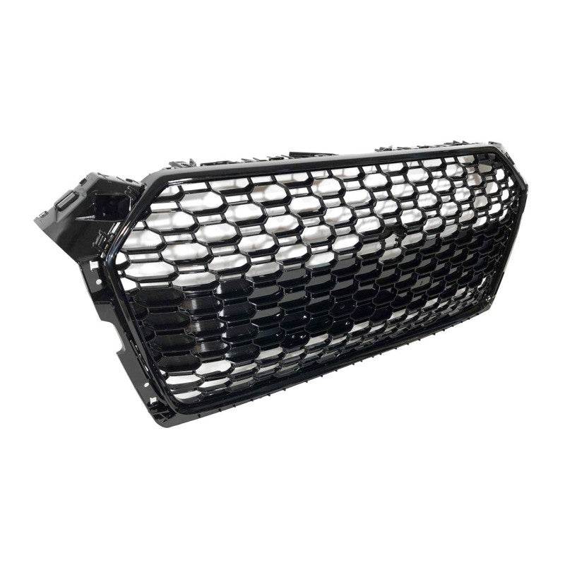 Grelha dianteira para Audi A5 18-20 Look RS5 Preto brilhante com câmara