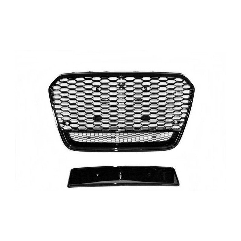 Grille for Audi A6 11-14 RS6 phase 2 look Black