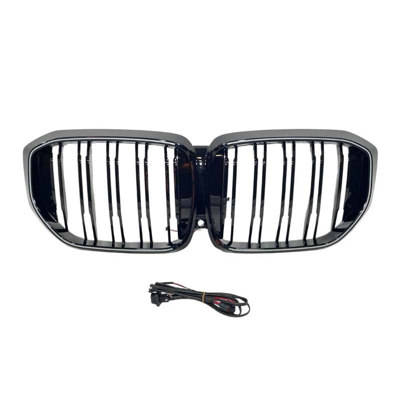 Calandre Avant pour BMW G05 X5 LCI LED Noire Brillante / chromée