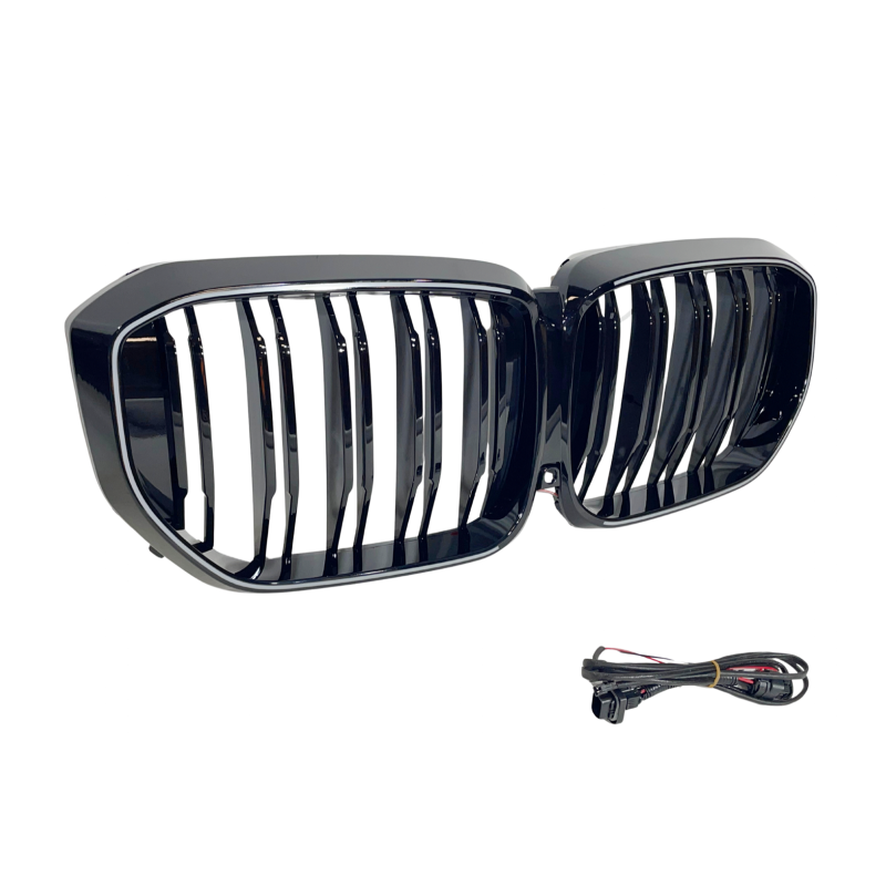 Calandre Avant pour BMW G05 X5 LCI LED Noire Brillante / chromée